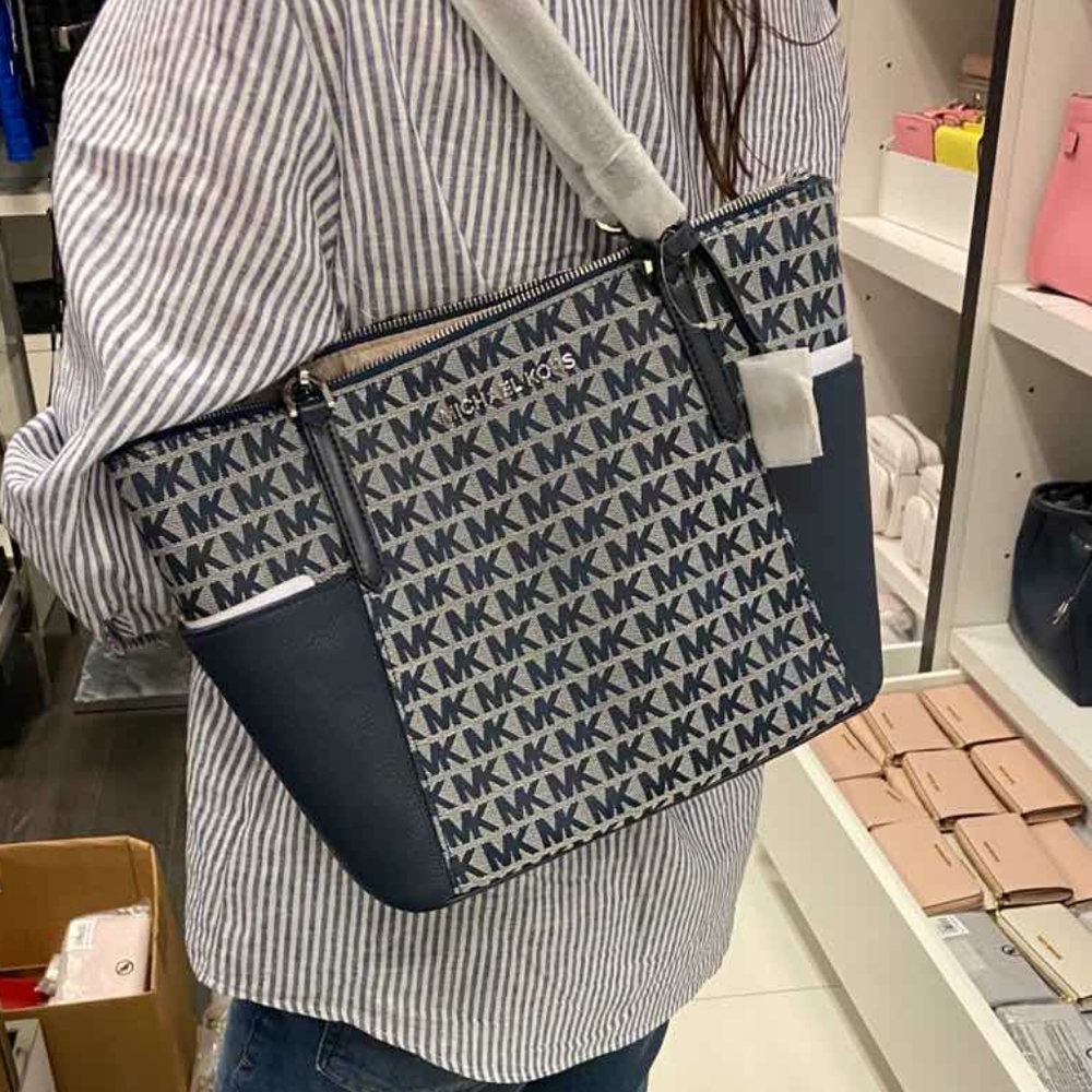 Michael Kors Bedford LG EW TZ Tote Blue - Picture 5 of 7